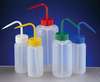 *Pissette LDPE, col large, bouchon blanc, 500 ml, paquet de 5