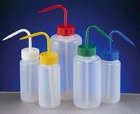 *Pissette LDPE, col large, bouchon blanc, 500 ml, paquet de 5