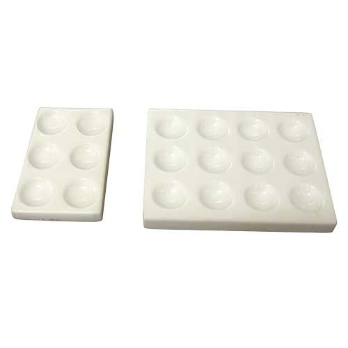 Plaque à coloration en porcelaine qualité économique, LAB-ONLINE®