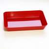 Plateau de laboratoire tous usages, rouge, 210x150 mm