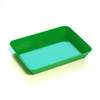 Plateau de laboratoire tous usages, vert, 210x150 mm