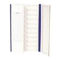 Plateau de rangement en carton pour lames, avec compartiments, LAB-ONLINE®