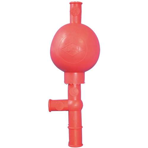 Poire à pipeter modèle universel, rouge