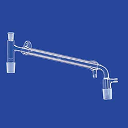 Pont à distillation avec tête de distillation réfrigérant de liebig, avec prise de vide integré, LENZ®