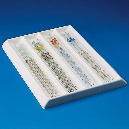 Porte-pipettes horizontal, PVC - pour tiroir