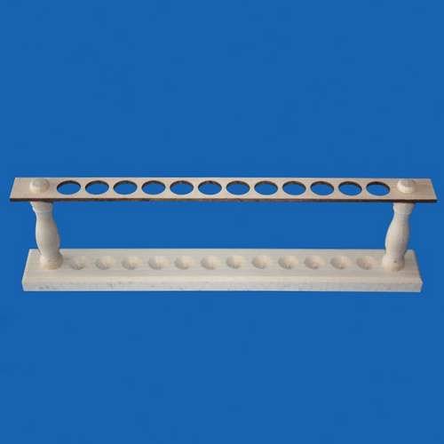 Porte-tubes, en bois, 1 rangée