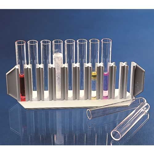Portoir plastique en polypropylène (PP) blanc pour tube à essai et microtubes, LAB-ONLINE®