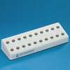 Portoir pour 20 microtubes, BRAND®, PP gris,résiste stérilisation vapeur (121 °C)