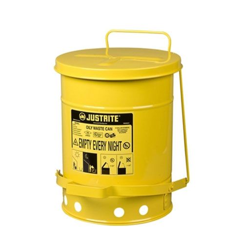 Poubelle anti-feu à pédale