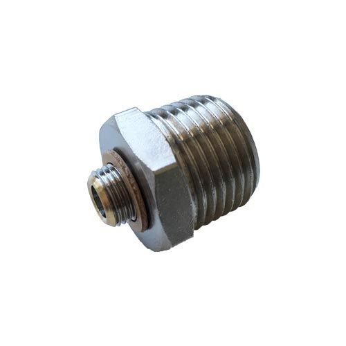 Raccord bec bunsen pour tuyau de gaz inox fileté avec joint