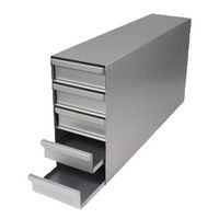 Rack en acier inox à tiroirs pour congélateurs verticaux Nexus 530/340 V-4 