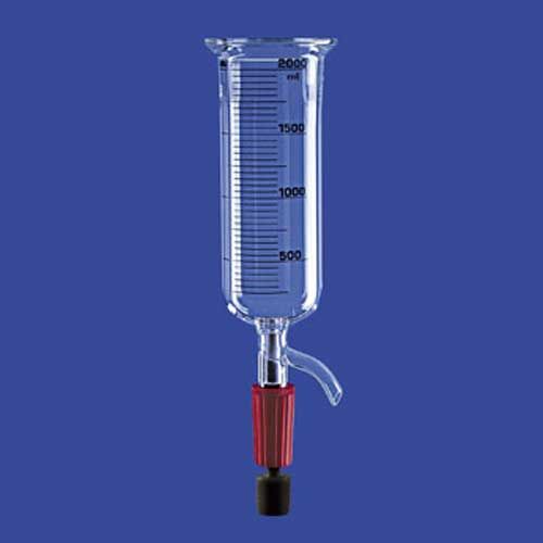 Réacteur cylindrique gradué, fond plat, simple enveloppe, LENZ®