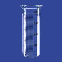 Réacteur en verre cylindrique sans vidange