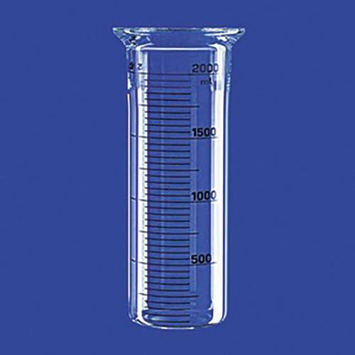 Réacteur en verre cylindrique sans vidange