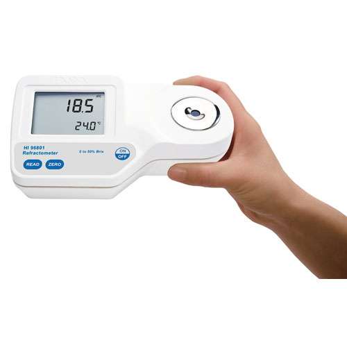 Réfractomètre numérique portatif, chlorure de sodium dans l'eau, gamme 0 à 28 g/100 g