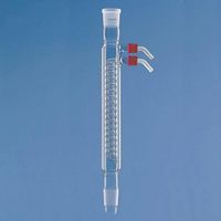 Réfrigérant à serpentin (dimroth) à double enveloppe verre borosilicaté 3.3, avec olives GL 14