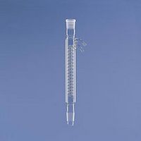 Réfrigérant à serpentin (dimroth) à double enveloppe en verre borosilicaté 3.3, avec olives verres