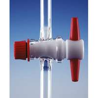 Robinet capillaire complet à 1 voie, clef à vis en PTFE, DURAN®