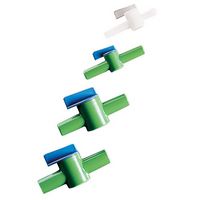 Robinet d'interception pour réguler ou arreter liquide ou gaz à basse pression (0.5 bar) av corps en Polyéthylène et robinet en Polypropylène,KARTELL®