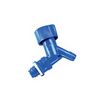 Robinet de puisage en HDPE bleu pour bonbonnes serie 8351