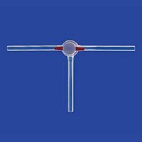 Robinet en teflon (PTFE) forme equerre, LENZ®