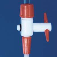 Robinet PTFE pour burette démontable 10, 25 et 50 ml