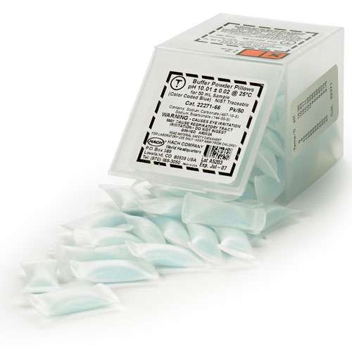 Sachets de poudre tampon pH, HACH®, pH 10.0