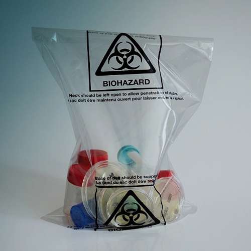 Sacs autoclavables, avec logo BIOHAZARD, GOSSELIN®