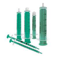 Seringue à usage unique, 2pièces, stériles, avec piston vert et embout Luer Lock, adapté aux agents cytostatiques