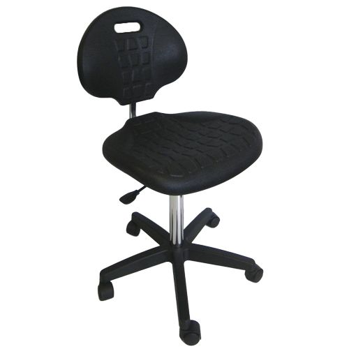 Siège polyuréthane N27, hauteur d'assise réglable, piétement polyamide sur patins