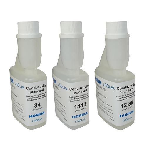 Solution étalon de conductivité HORIBA®, avec certificat