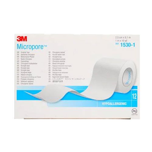 Sparadrap microporeux blanc non tissé Micropore™, 3M®