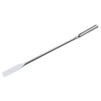 Spatule en inox, un côté plane et un côté gouttière