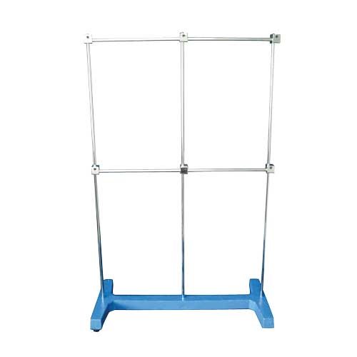 Statif (support) forme H av pied massif (6.5 kg) et av 3 tiges verticales, LAB_ONLINE®