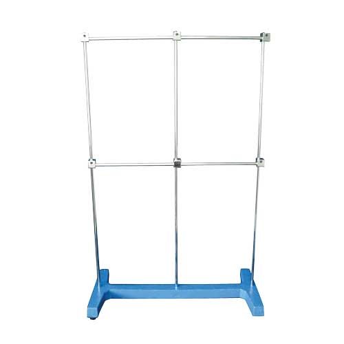 Statif (support) forme H av pied massif (6.5 kg) et av 3 tiges verticales, LAB_ONLINE®