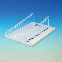 Support plexiglas pour 12 lames porte-objets
