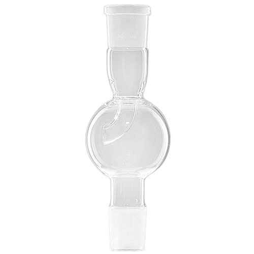 Tête de distillation droite avec ampoule de garde en verre, LAB-ONLINE®