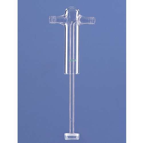 Tête seul avec disque fritté porosité 1 pour flacon laveur forme cylindrique, olive en GL 14