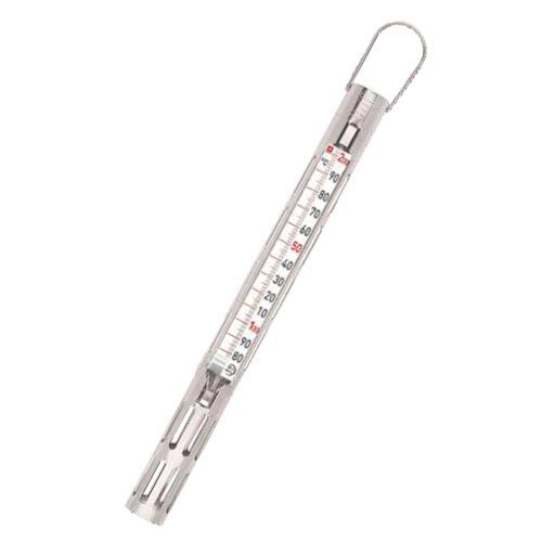 Thermomètre confiseur en verre, avec gaine de protection en inox