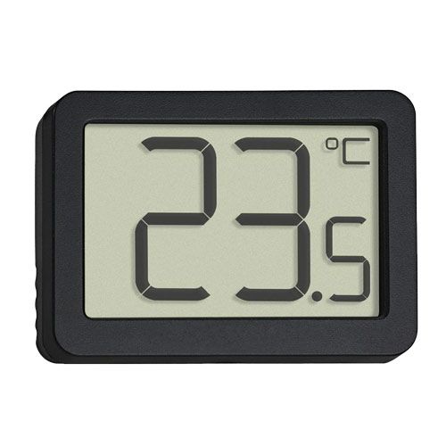 Thermomètre digital, affichage température ambiante, aimanté, LAB-ONLINE® - Noir