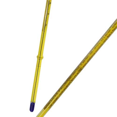 Thermomètre équivalent ASTM série 1C, liquide bleu, ALLA®