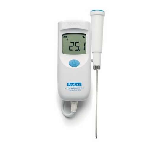 Thermomètre portatif à thermocouple type T, HANNA®, -50,0 à 400 °C, sonde fixe