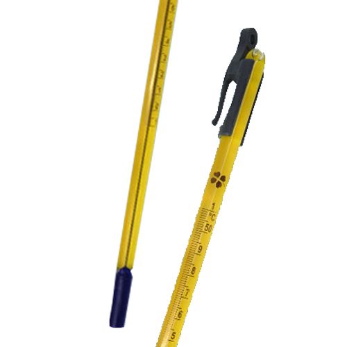 Thermomètre sans mercure, liquide bleu, équivalent ISO 1770, ALLA®