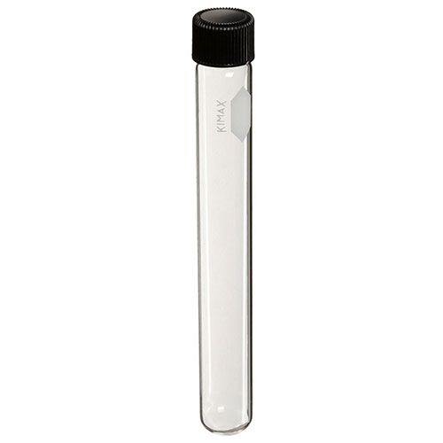 Tube à essai en verre borosilicaté, KIMAX®, avec bouchon à vis - Materiel  pour Laboratoire