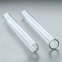 Tube à essais, bord droit, en verre borosilicaté 3.3 - gamme économique