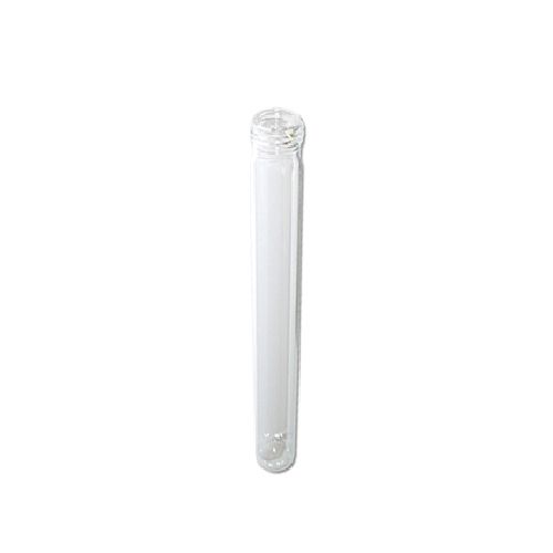 Tube de culture en verre sodocalcique fond rond, sans bouchon aluminium