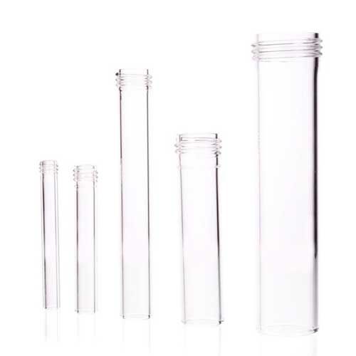 Tube fileté GL paroi épaisse pour travaux au chalumeau, en verre DURAN®