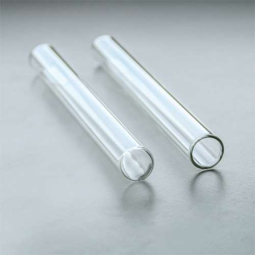 Tubes à essais en verre borosilicaté, bord droit, fond rond, modèle économique