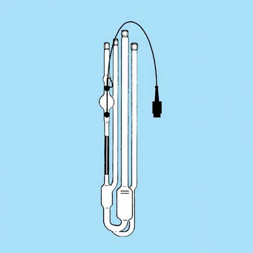 Tubes viscosimétriques Ubbelohde étalonné, avec capteur TC et tubes additionnels, pour mesures automatiques