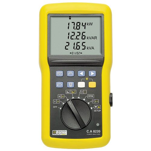 Wattmètre numérique portable CA 8220, METRIX® - Materiel pour Laboratoire